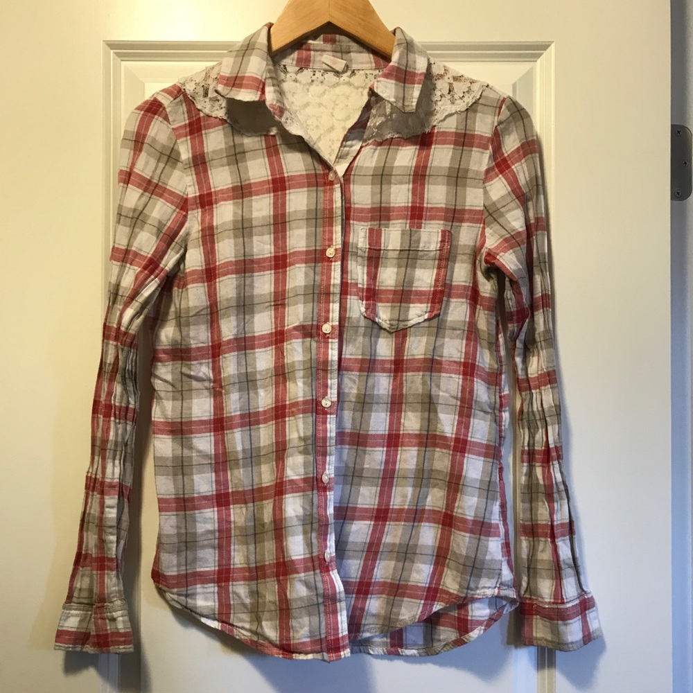 Wild pearl button up